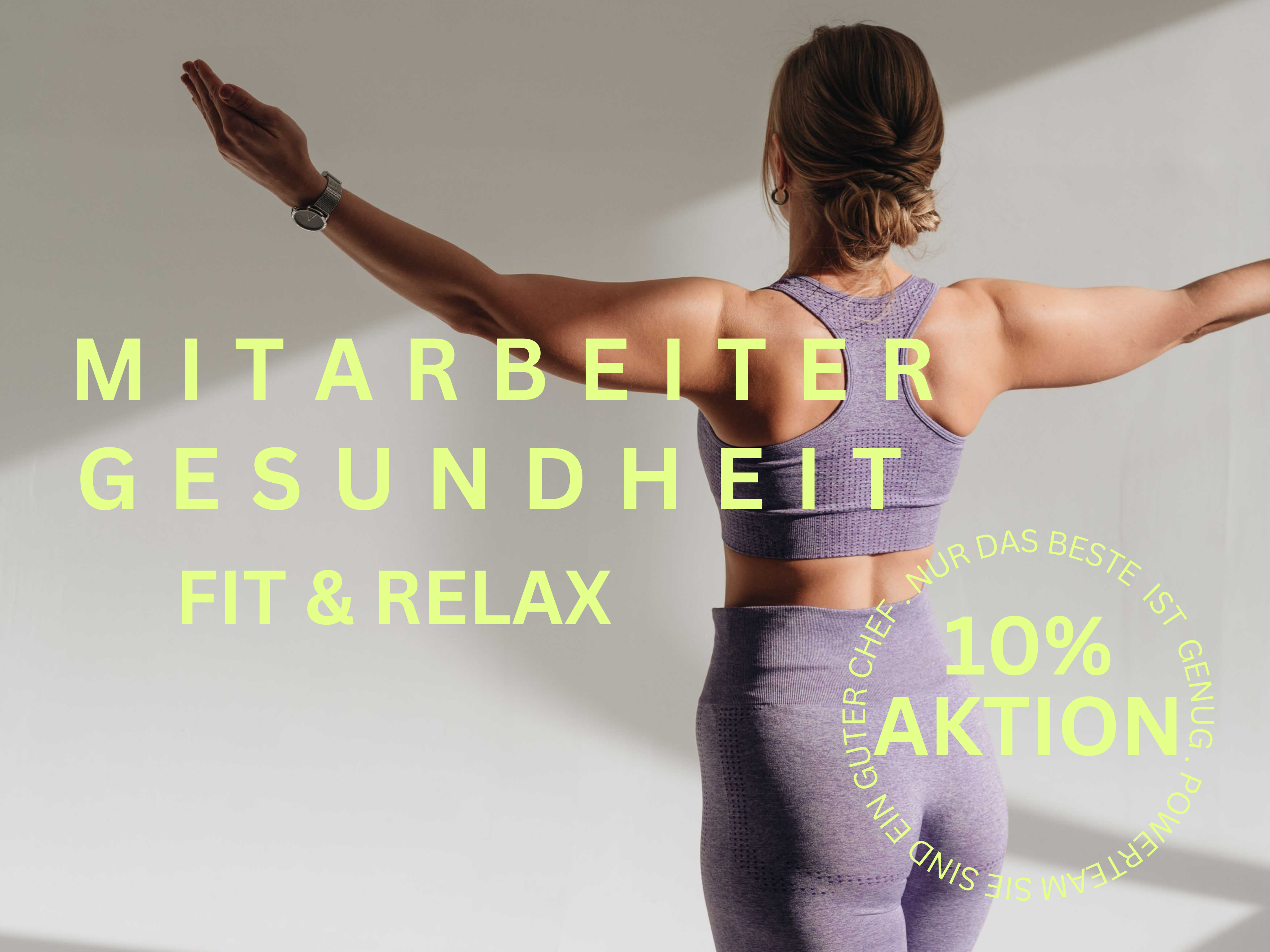 Mitarbeitergesundheit FIT & RELAX 10% AKTION 